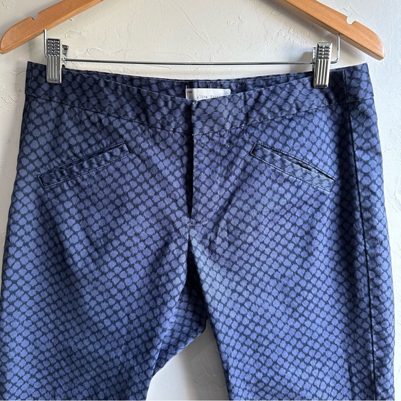 Gap Ultra Skinny Ankle Pants Blue and Black Print Size 6 - Picture 3 of 7